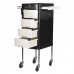 Hairdressing Trolley GABBIANO FT65-1 Black/White